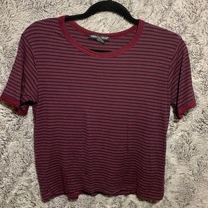 Burgundy stripped teeshirt